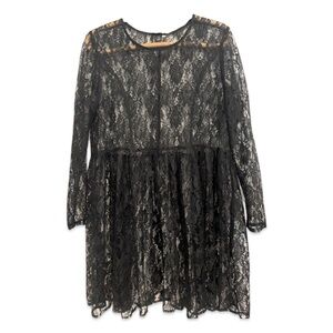 Cheap Monday S lace overlay babydoll mini dress